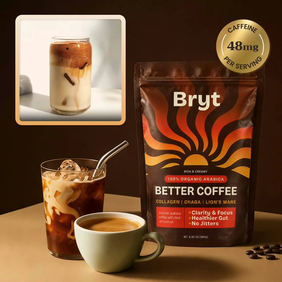 Bryt Coffee for smooth all-day energy